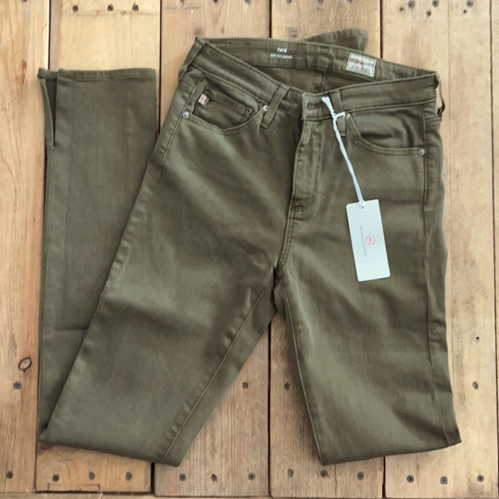 AG mid rise cigarette jeans